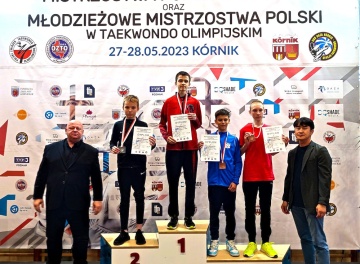 Powiększ obraz: Mistrzem Polski Juniorów Taekwondo Olimpijskiego